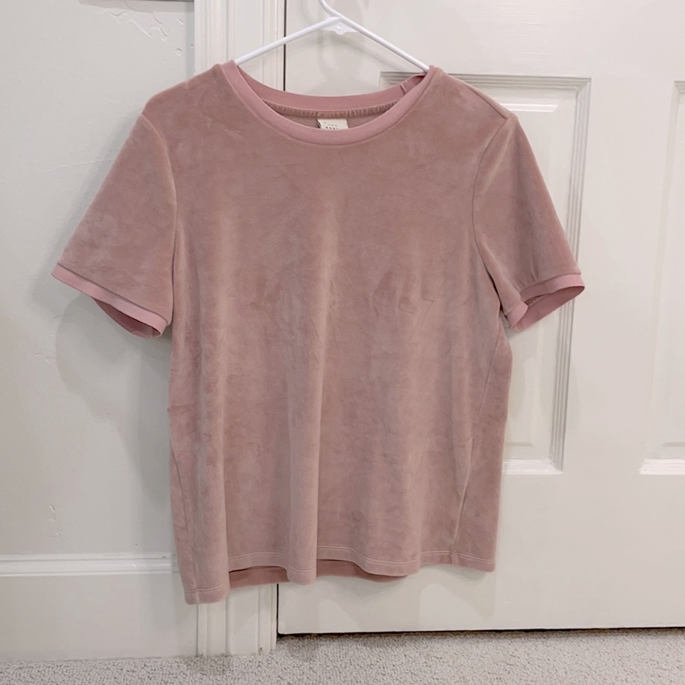medium blush pink velvet top a new day from target